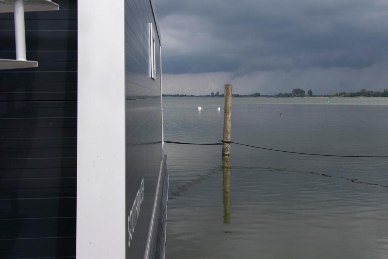 Houseboat Uitzicht Over Veluwemeer, Natuurlokatie, Prachtige Vergezichten Biddinghuizen Exterior foto
